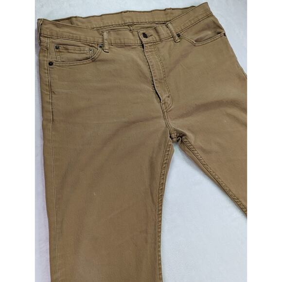 Levis 514 Straight Fit Brown/Tan 39W 32L Jeans (Inner Tags Removed) - Picture 3 of 8